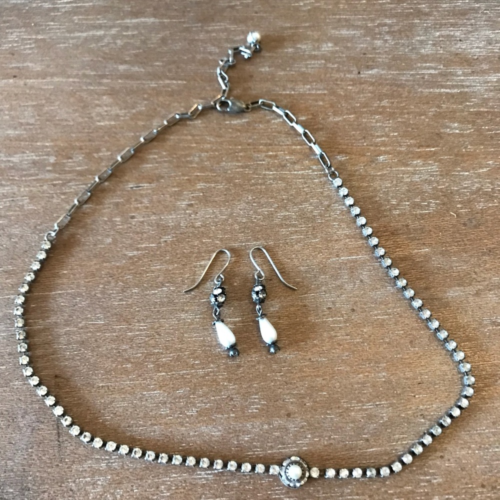 choker and earrings set